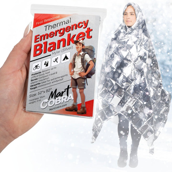 Mylar Emergency Blankets - Mart Cobra