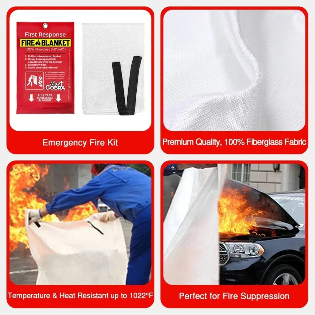 Fire Blanket Uses: 6 Applications to Keep You and Loved Ones Safe - Mart Cobra