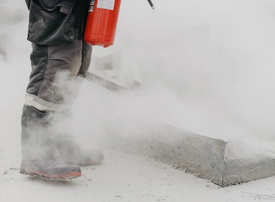 How to Clean Fire Extinguisher Residue After a Fire