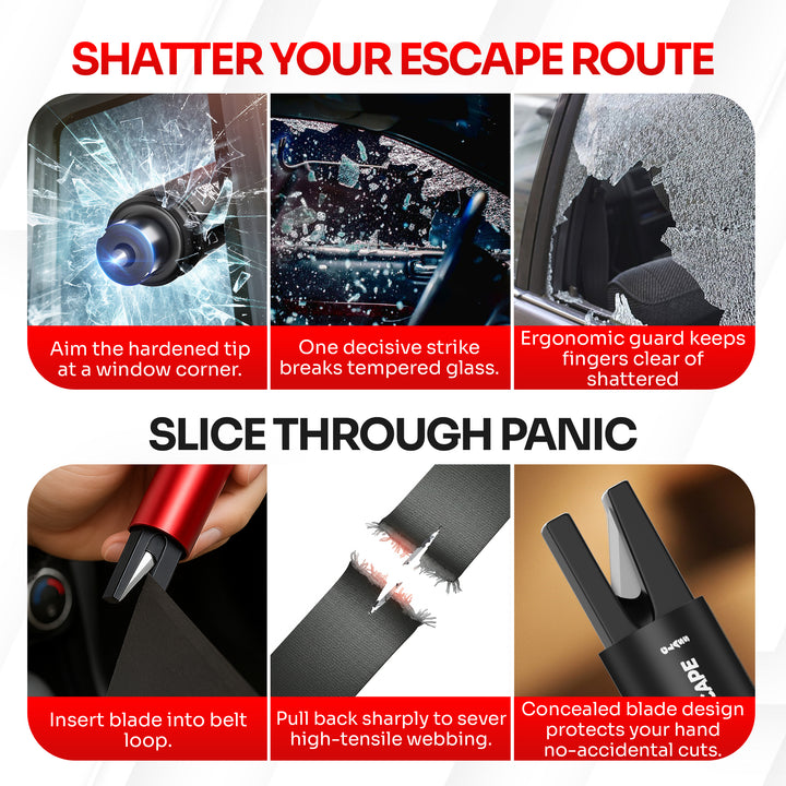Break & Escape Emergency Car Exit Tool Kit