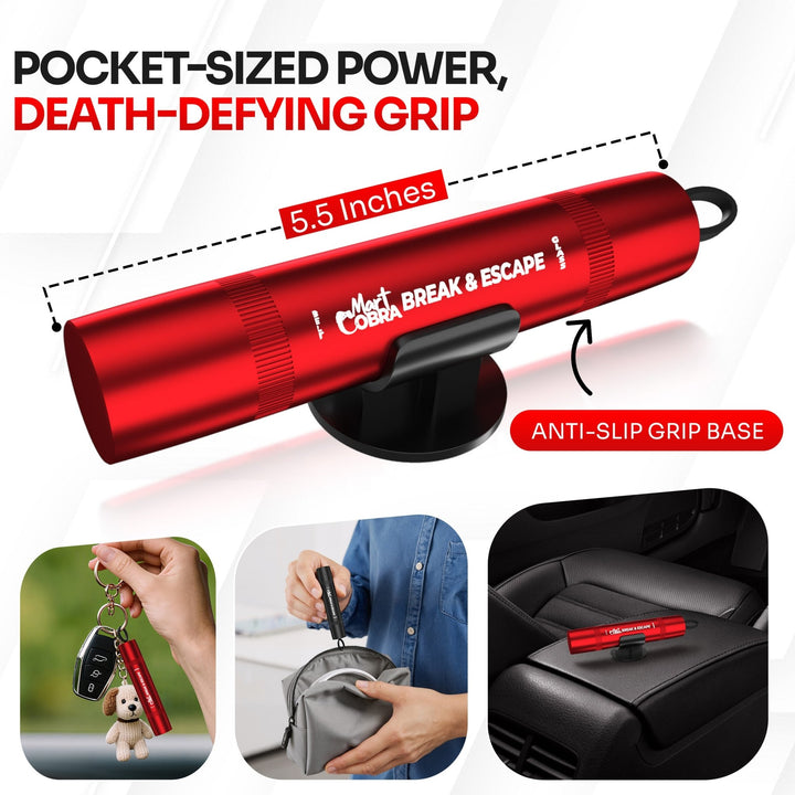Break & Escape Window Breaker and Seat Belt Cutter Kit - Mart Cobra