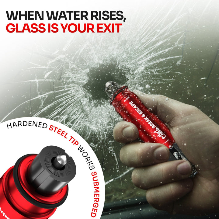 Break & Escape Window Breaker and Seat Belt Cutter Kit - Mart Cobra
